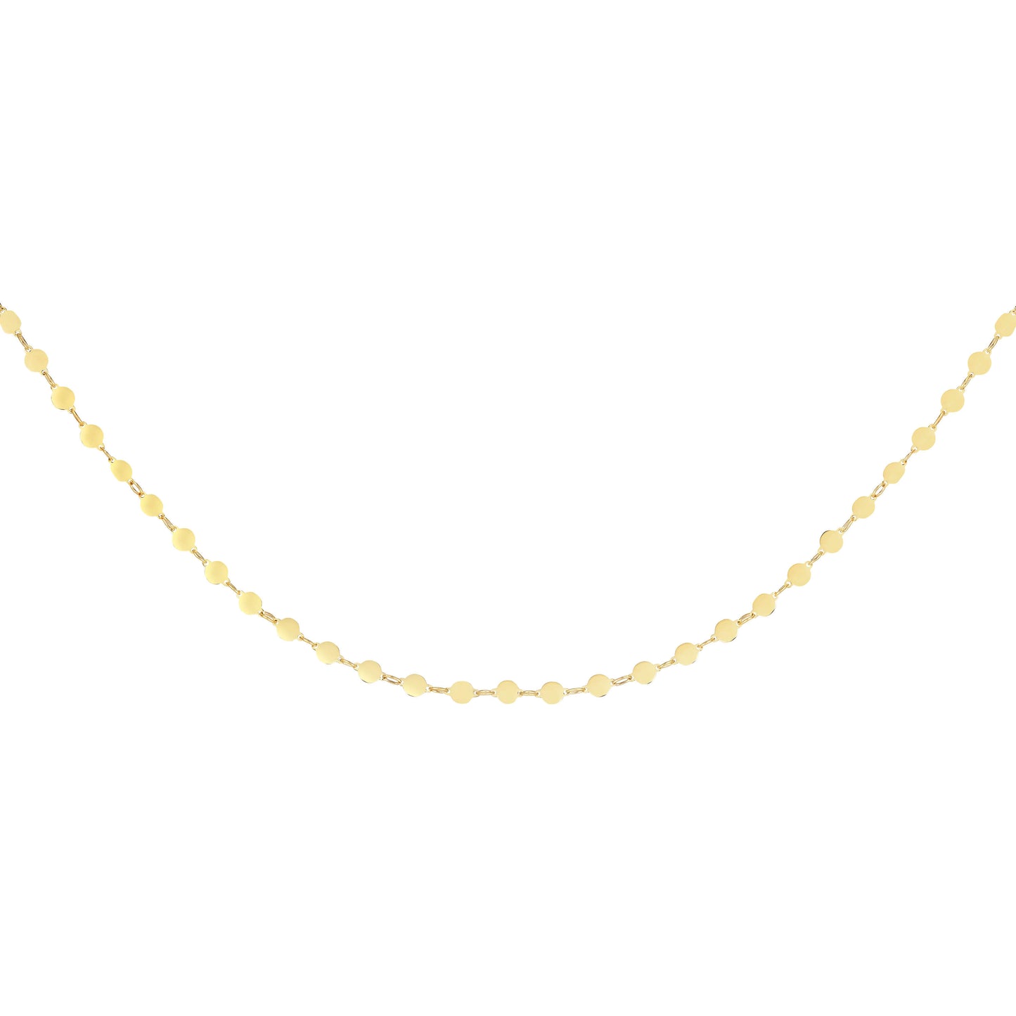 14K Gold Polished Mirror Chain