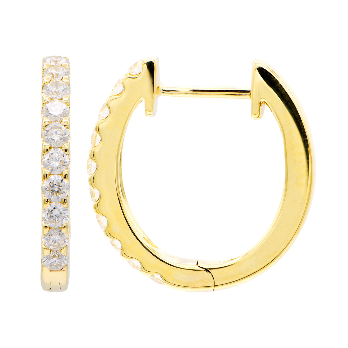 Diamond Hoop Earrings