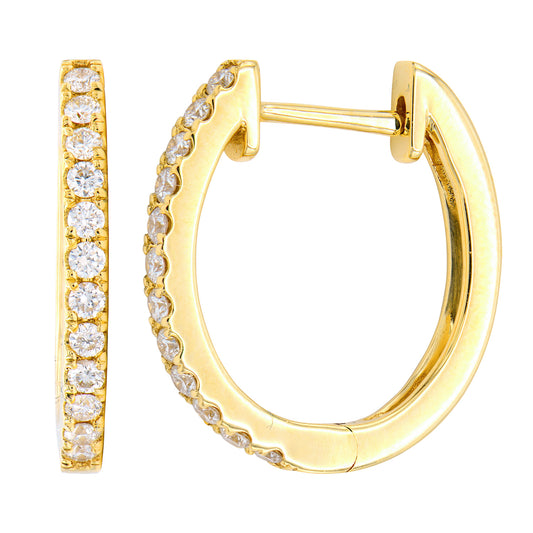 Diamond Hoop Earrings