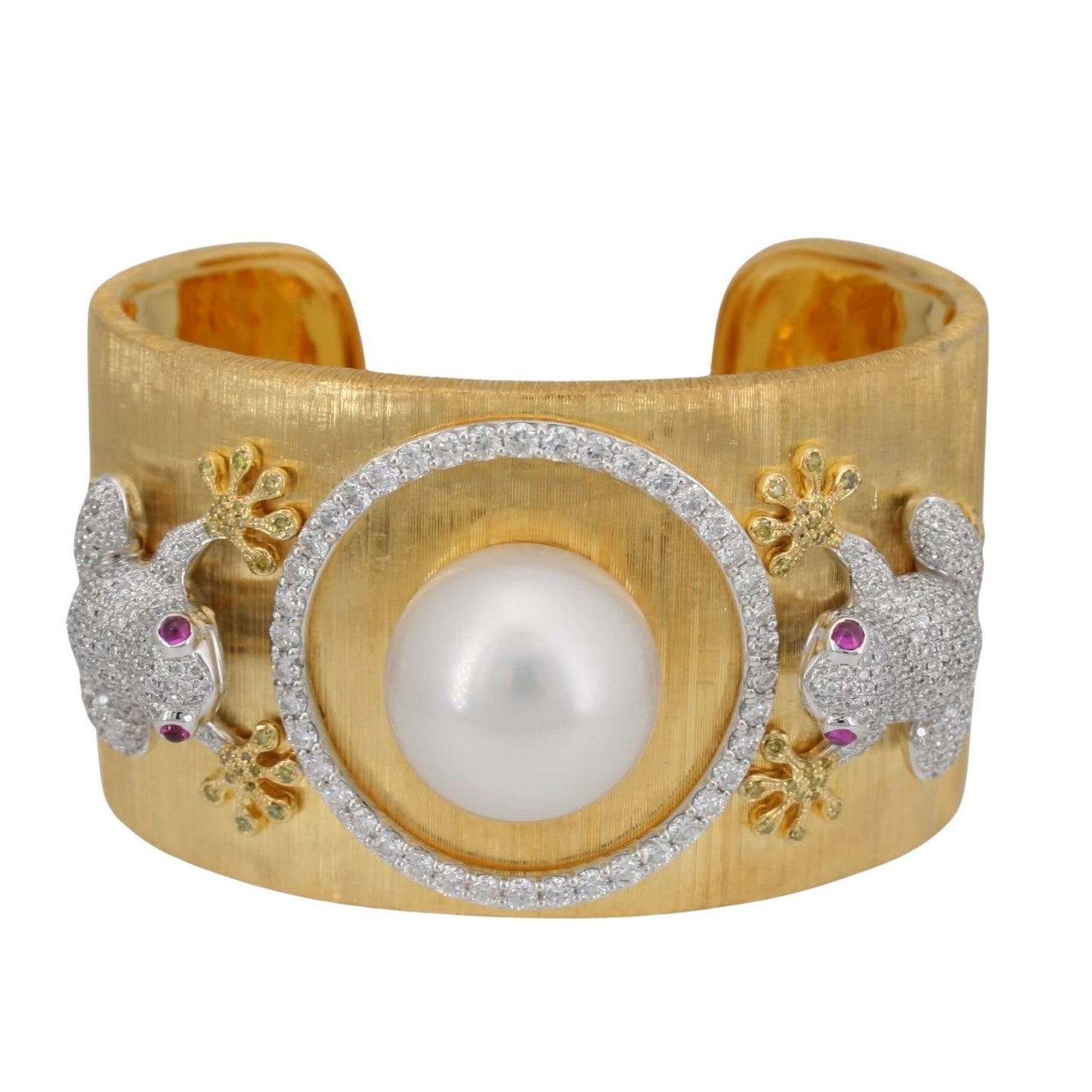 Pearl and Diamond Bangle