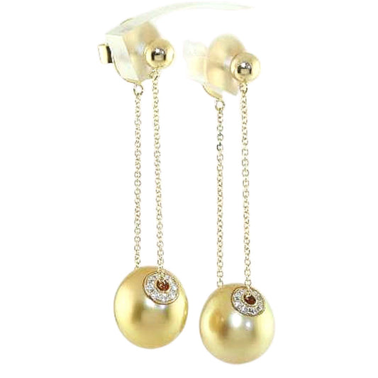 Pearl and Diamond Earrings