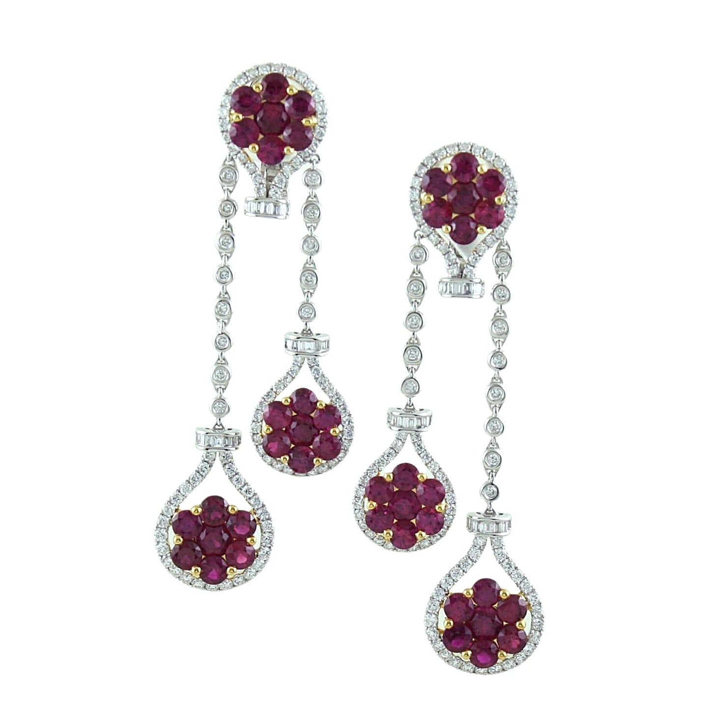 Ruby and Diamond Earrings