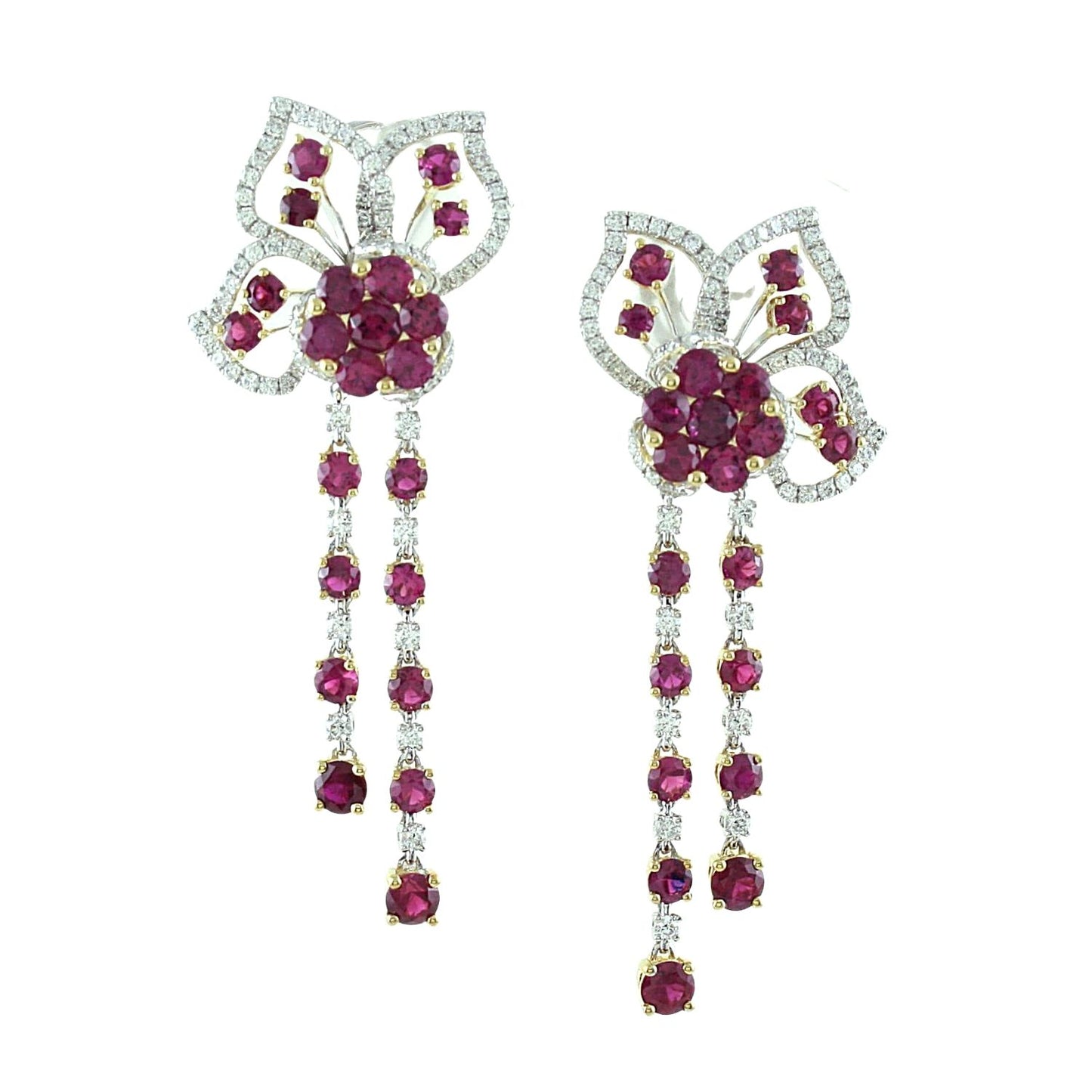 Ruby and Diamond Earrings