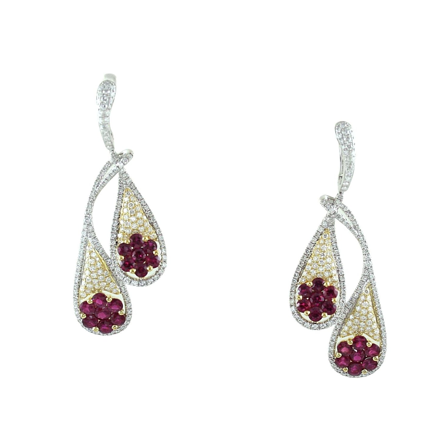 Ruby and Diamond Earrings