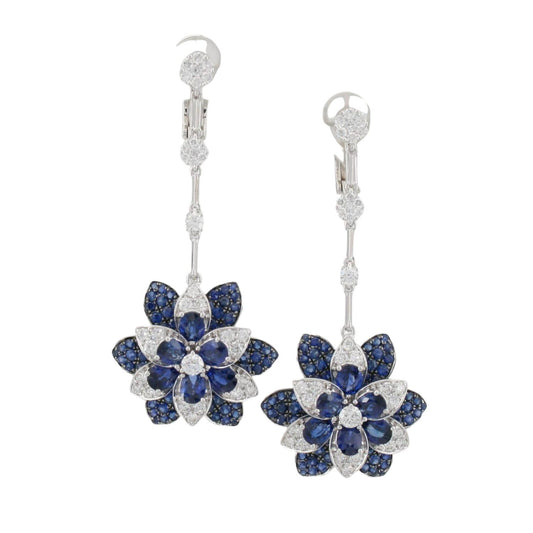 Sapphire and Diamond Earrings