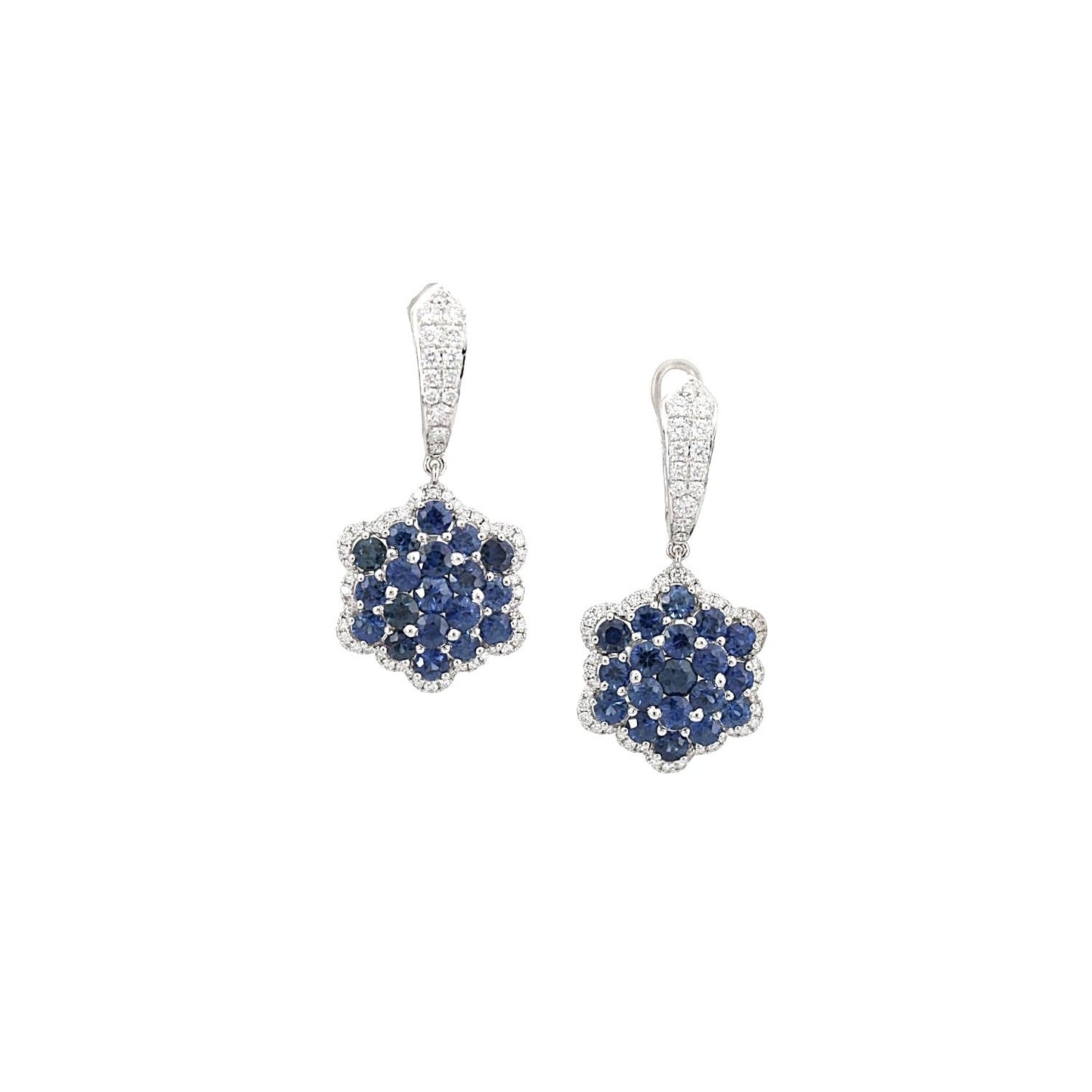 Sapphire and Diamond Earrings