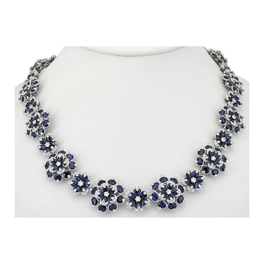 Sapphire and Diamond Necklace