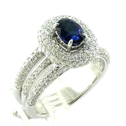 Sapphire and Diamond Ring