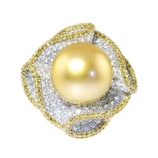 Pearl and Diamond Ring