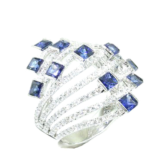 Sapphire and Diamond Ring