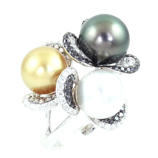 Pearl and Diamond Ring