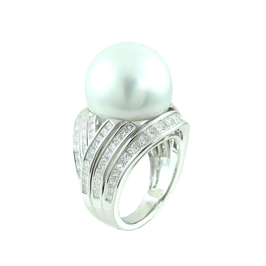 Pearl and Diamond Ring