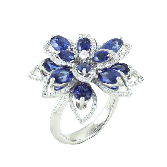 Sapphire and Diamond Ring