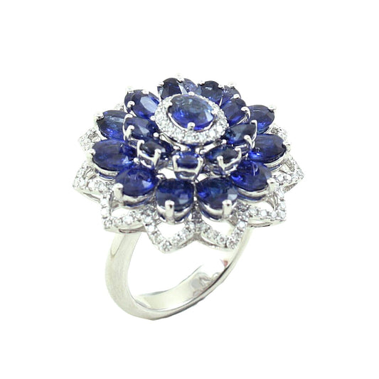 Sapphire and Diamond Ring