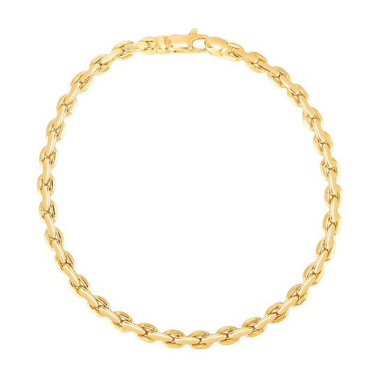 14K Gold Fancy Interlocking Link