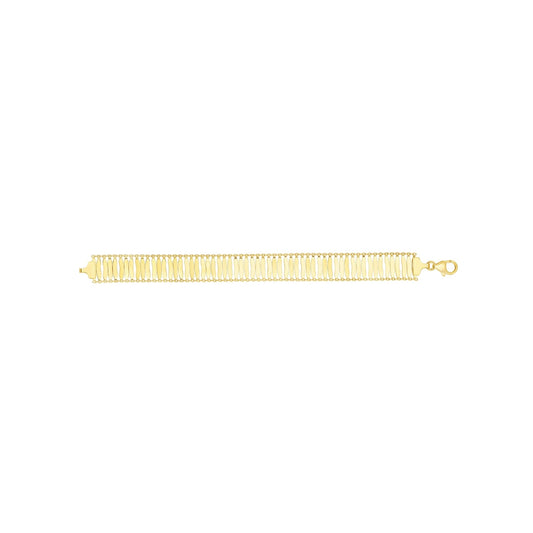 14K Yellow Gold Fancy Link Bracelet