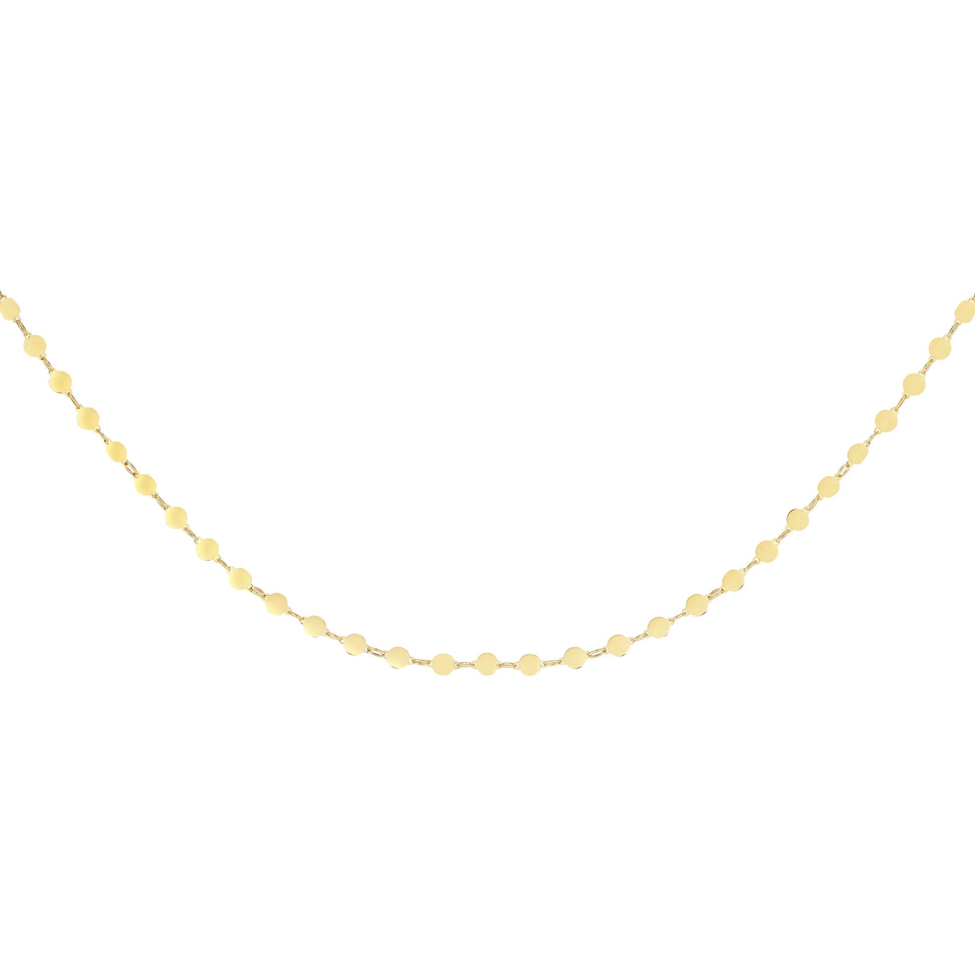 14K Gold Polished Mirror Chain