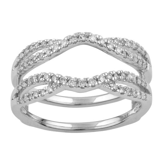 14K Infinity Twist Ring Guard