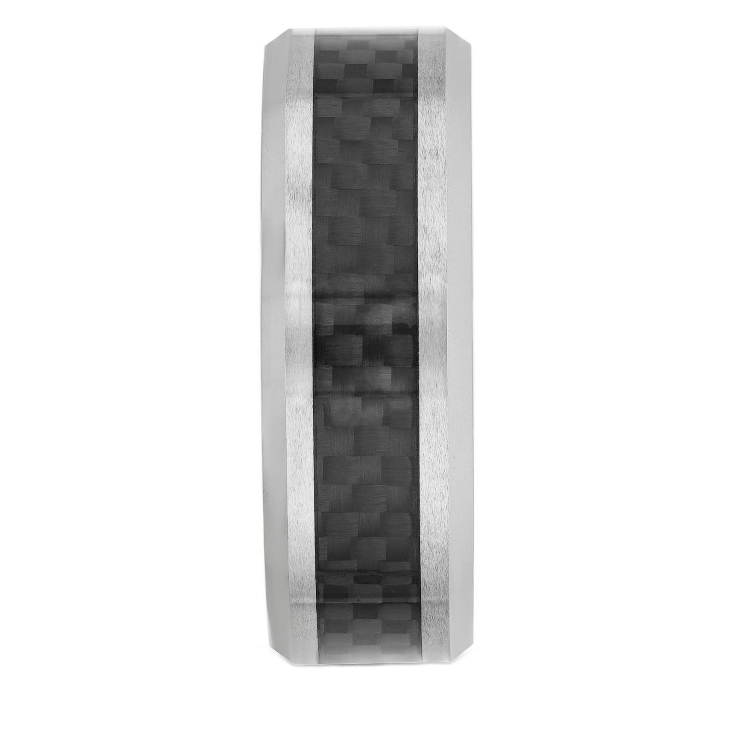 Tungsten Black Carbon Fiber Band