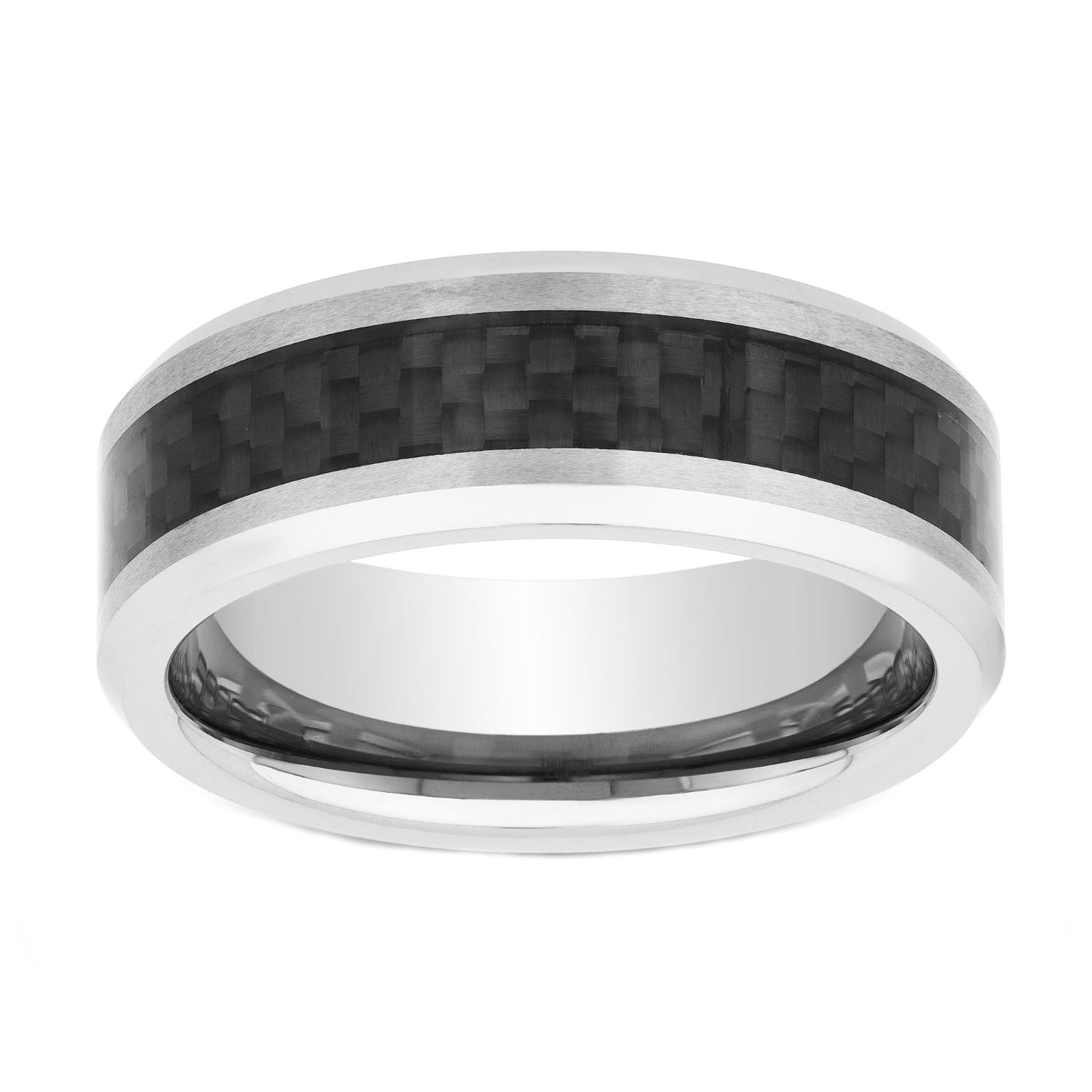 Tungsten Black Carbon Fiber Band