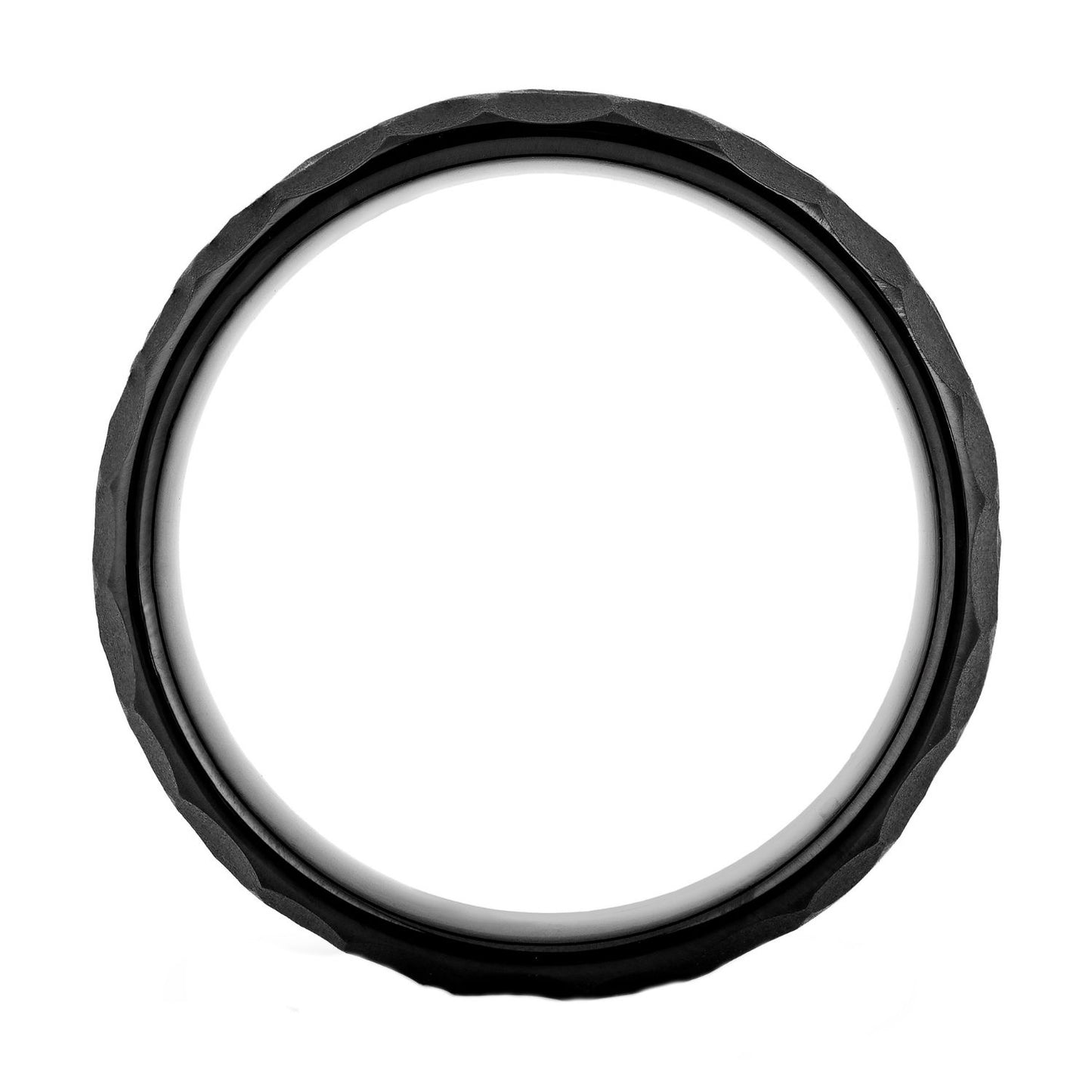 Tungsten Black IP Hammered Band